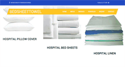 Desktop Screenshot of bedsheettowel.com