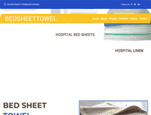 Tablet Screenshot of bedsheettowel.com